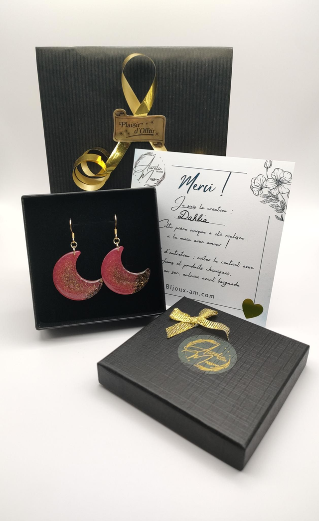 Boucles d'oreilles "Dahlia"