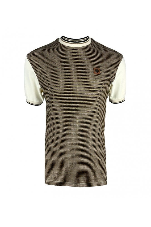 Trojan TR-8880 &#039;Birdseye&#039; Jacquard Panel Tee 