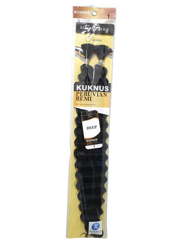 KUKNUS PERUVIAN REMY DEEP TWIST 22' NO 01