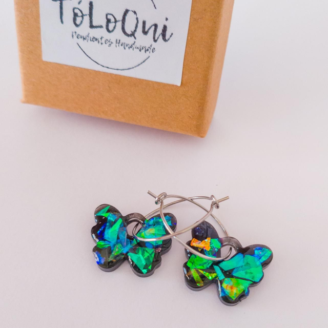 Pendientes Mariposa Brillos Nocturnos 