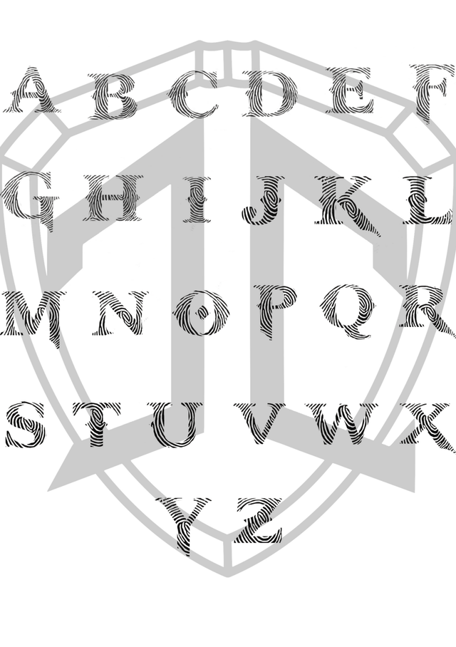 Alphabet Empreinte