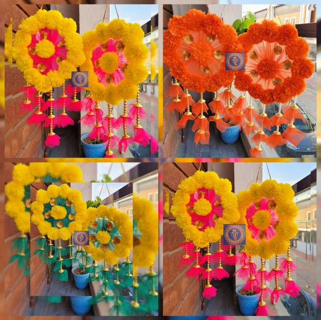 Decorative hangings mixed colour 