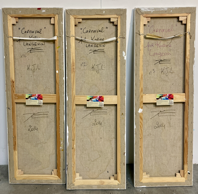 Triptyque Carnaval - 90x90cm - 2014