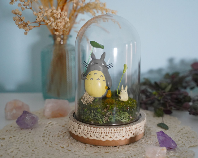 Totoro &amp; Chibi Figurine Dome