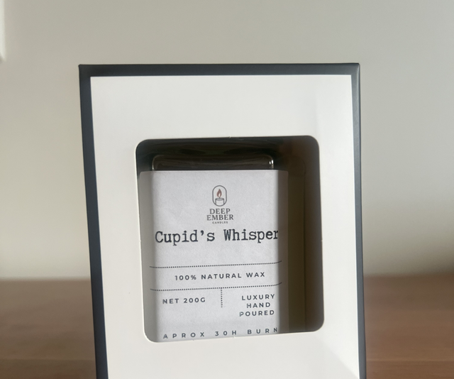Cupids whisper - valentines inspired candle 