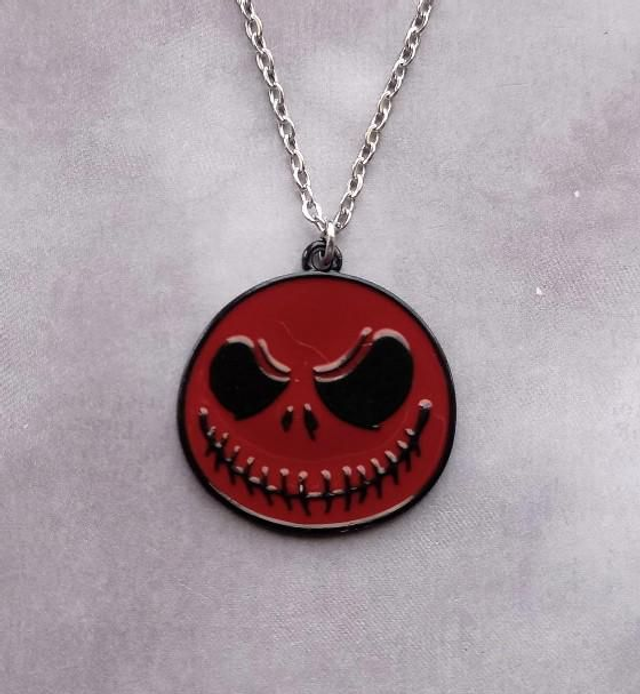 Red Smiley Jack Necklace 