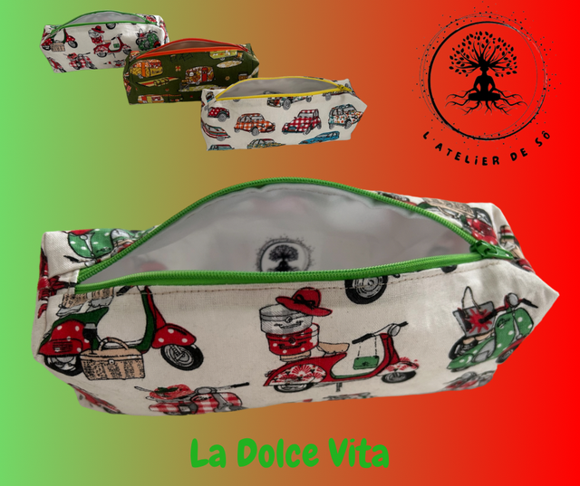 Grande Trousse rectangulaire la « Dolce Vita »