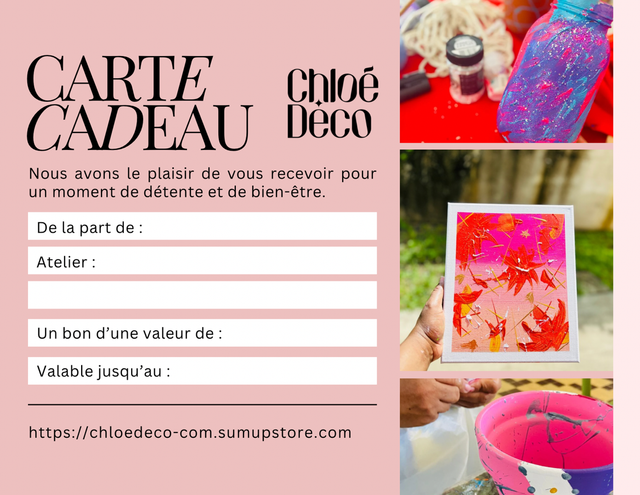 Carte cadeau spéciale fête des Mères 