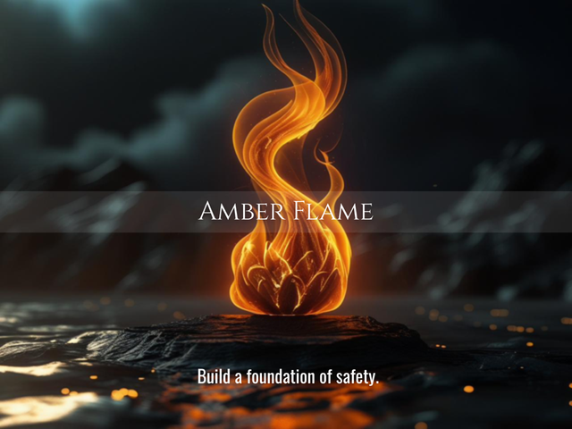 Amber Flame | Nervous System Healing &amp; Deep Safety | Same Day Delivery