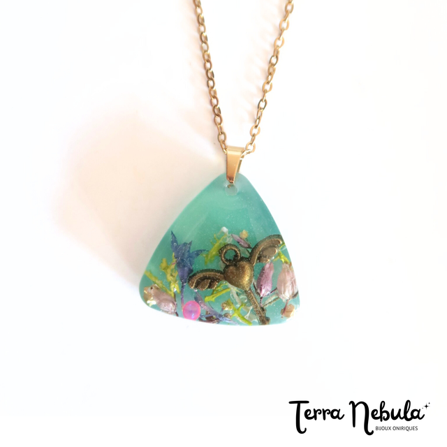 Collier Clef engloutie Fonds marins | CO012