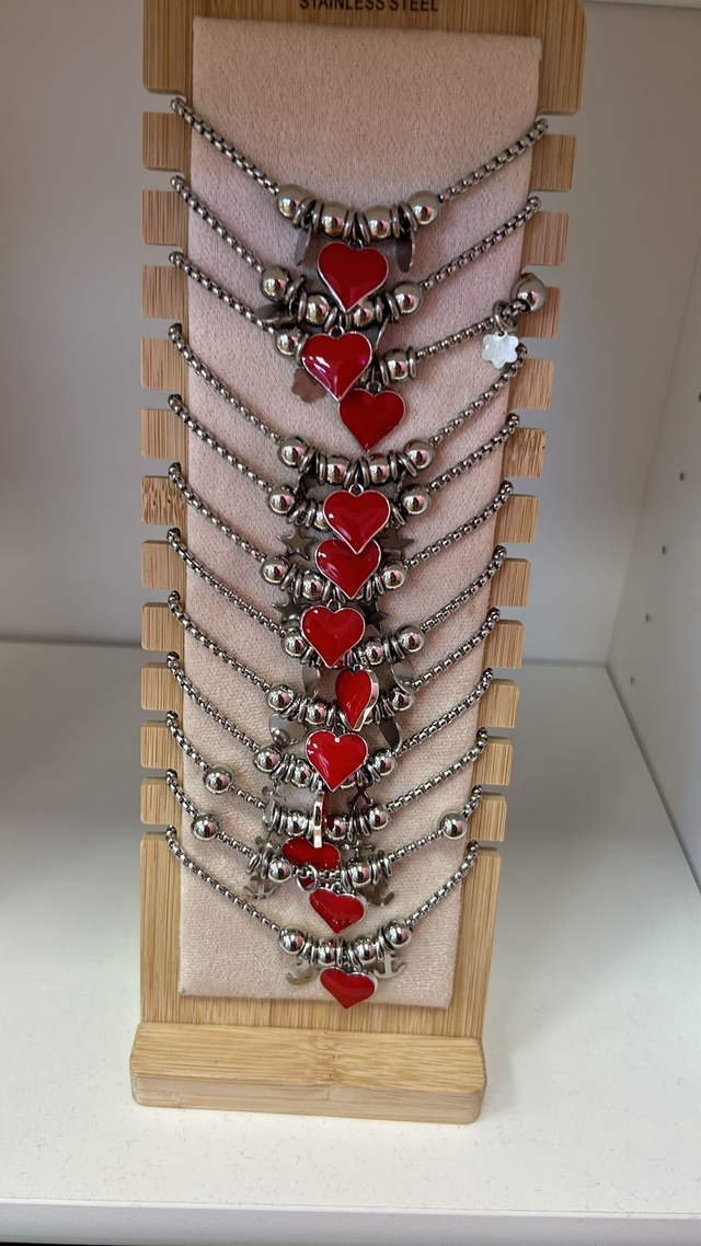 Bracciali acciaio cuore