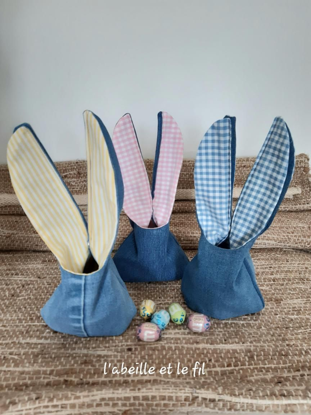 Pochette lapin  rose