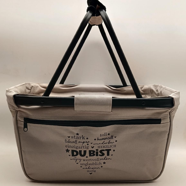 Einkaufskorb "DU BIST"