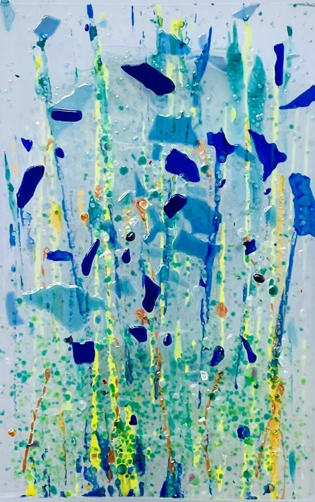 Wilde bloemen - miniatuurpaneel (9759) - in luxe houten frame 