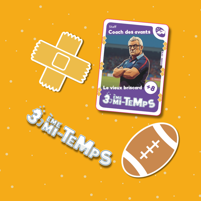 Lots de 4 Stickers 3ème Mi-TempS