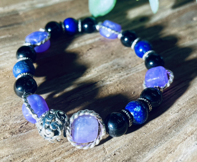 ACOUPHENES Améthyste-Onyx-LapisLazuli 