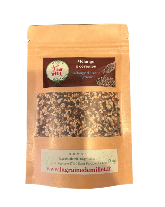 Mélanges 5 cérérales en graines