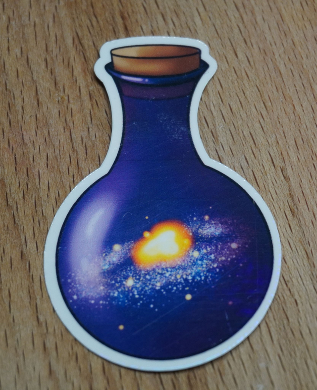 Sticker "Galaxie in der Flasche"