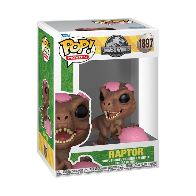 Funko Pop! Movies: Jurassic World - Raptor (Pink Egg)