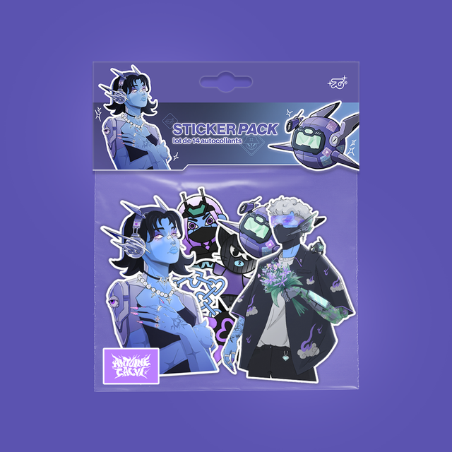 STICKER PACK - lot de 14 autocollants