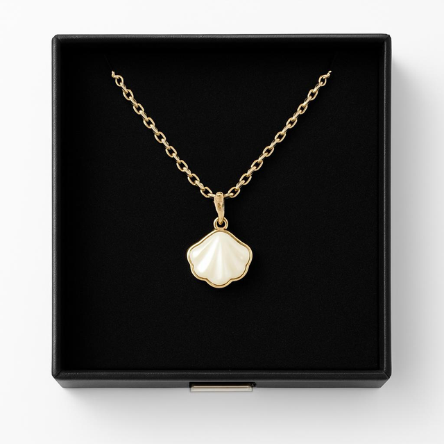 MOTHER OF PEARL SHELL NECKLACE   