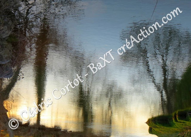 Carte postale - Reflets et cours d'Eau (Ref IMG_7971)