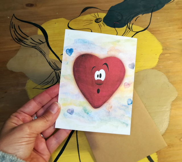 Carte Oooh les coeurs