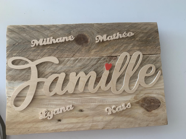 Tableau Famille personnalisé