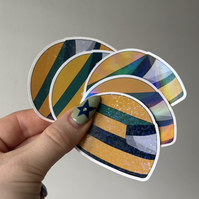 Senna F1 Helment Inspired Sticker