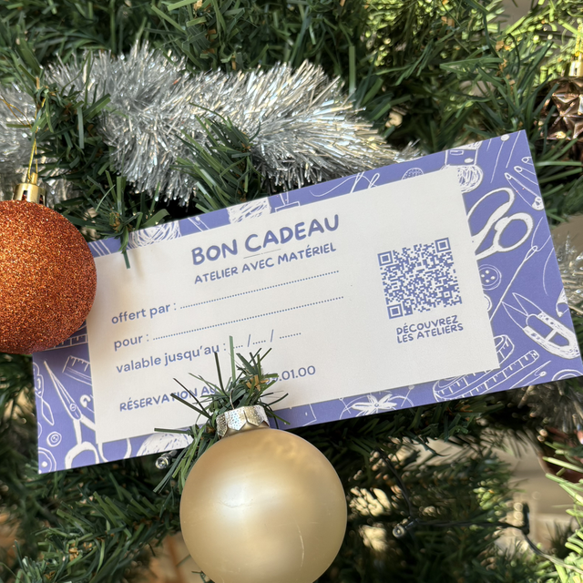 Bon cadeau pour un atelier 