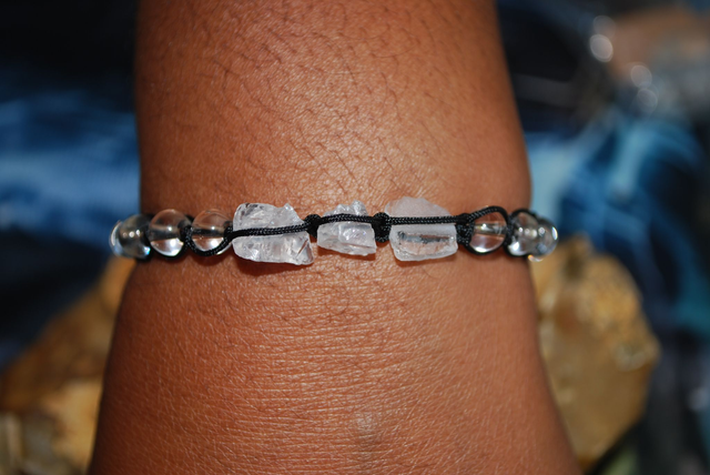 Bracelet en quartz blanche