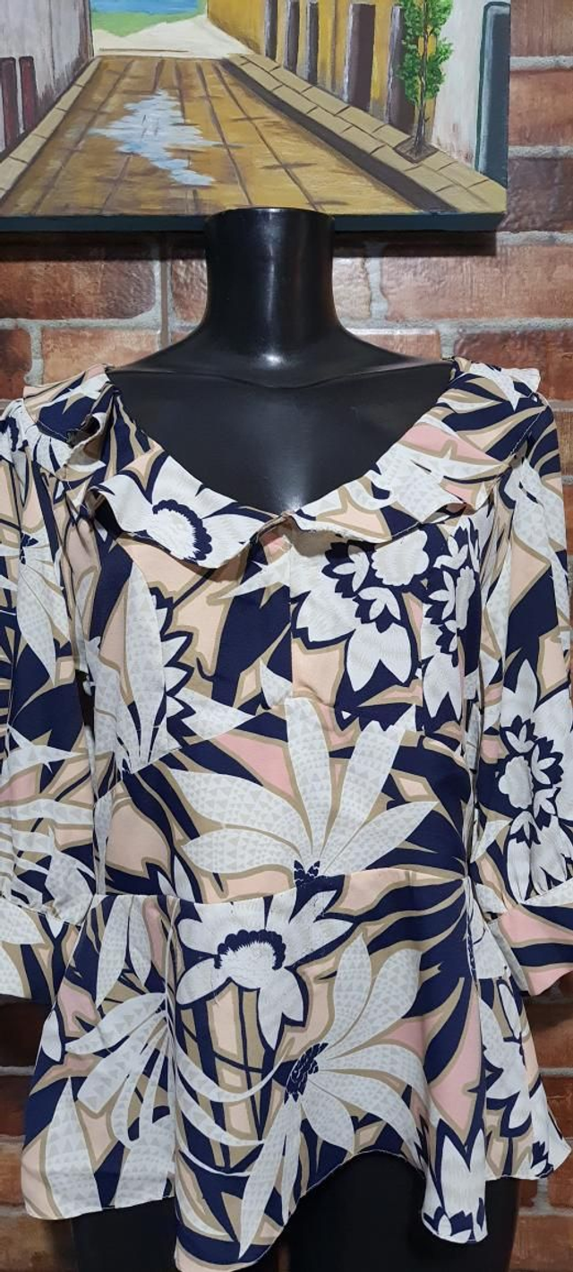 Blusa Estampada,T/P, obs:usado super conservado 