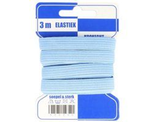 Elastiek 259 / lichtblauw / 10 mm / 3 m