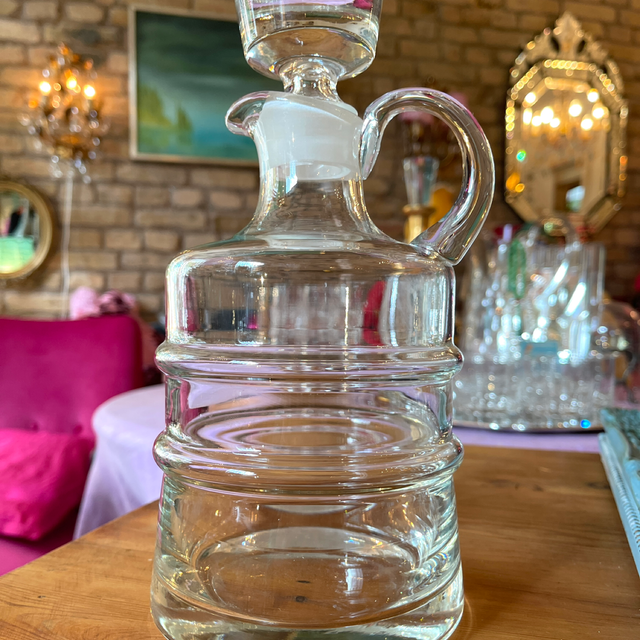 Karaffe Flacon Decanter mit Griff  Glas
