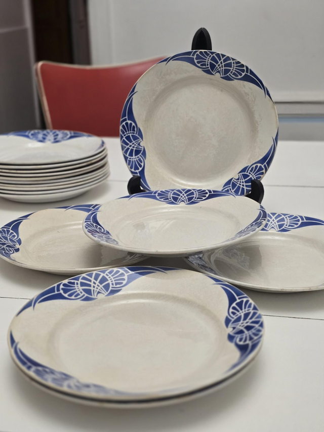 Assiettes plates Creil et Montereau 