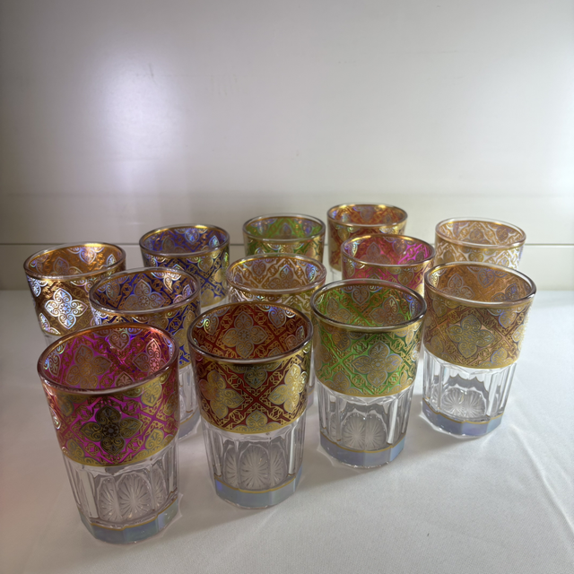 Verre à thé par 12 coloré