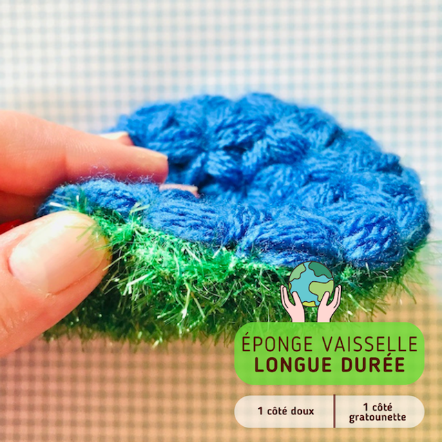 Éponge à vaisselle éco-responsable