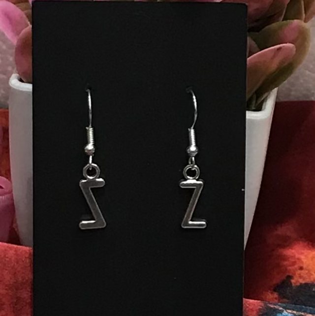 Silver Dangling Earrings- SDE-Z