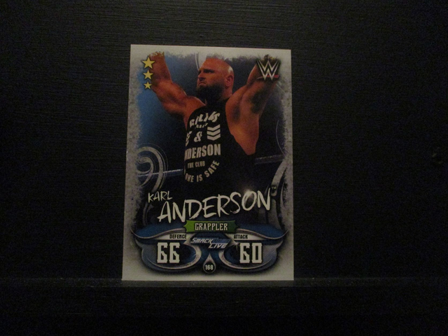 Karl Anderson - Smackdown Live Slam Attax Live Original Trading Card #168