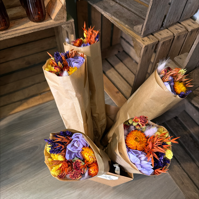 Bouquet de fleurs sechées automne 