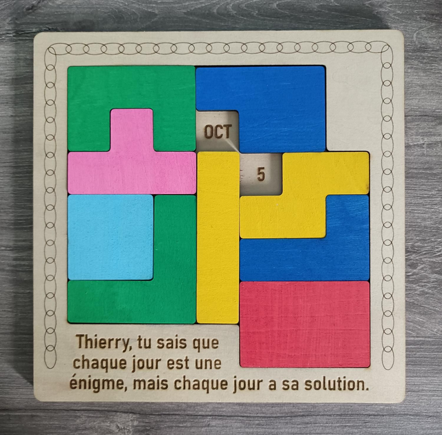 Casse tête calendrier 