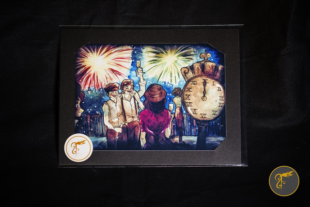 Illustration Saison Hiver - carte A6