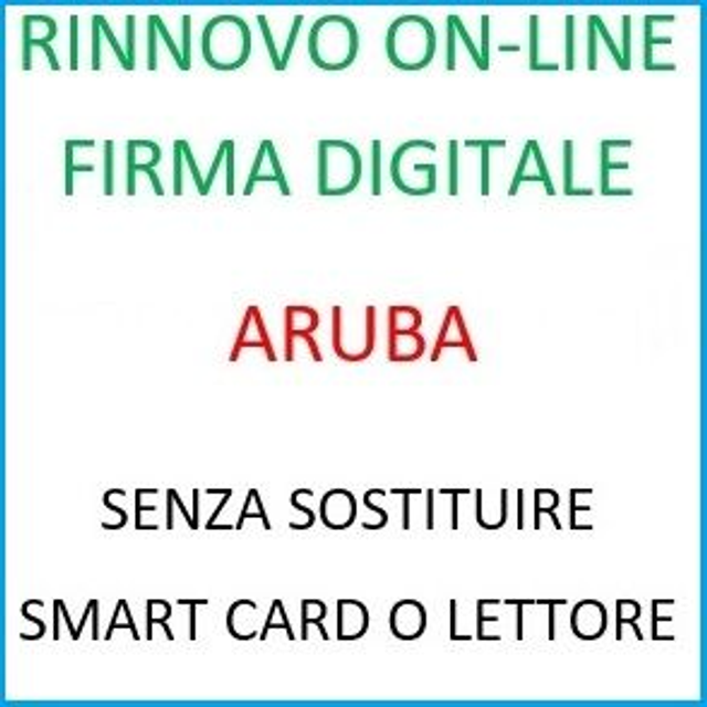 Rinnovo on-line firma digitale (senza CNS)