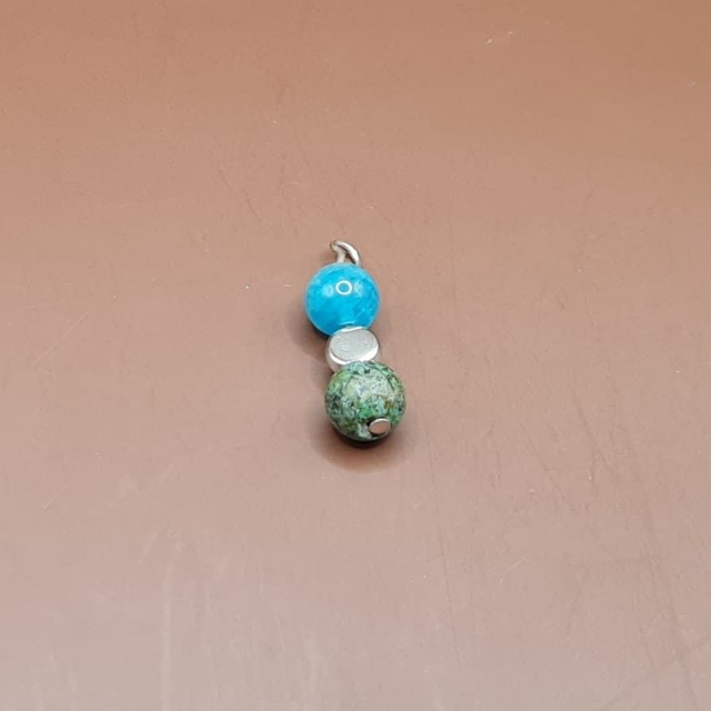 Pendentif Apatite bleue - turquoise