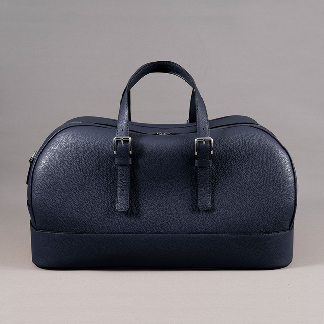 Weekender Bag | Blu Leather - Mr. Trevis
