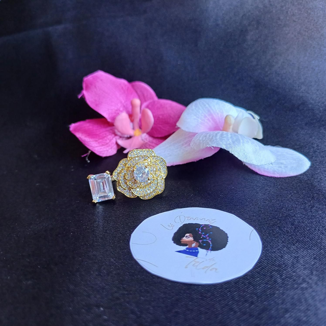 Bague Rose Bling 