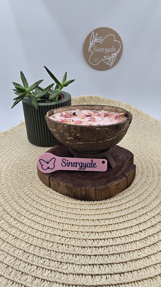 Vela en coco - Frambuesa