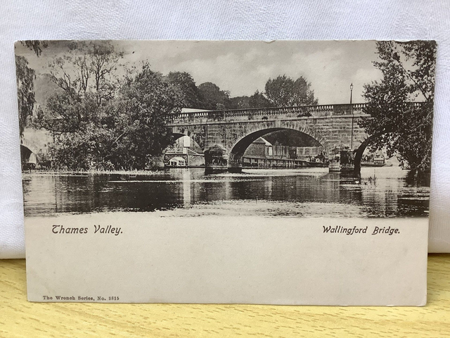 Wallingford Bridge, Thames Valley, Berkshire vintage  The Wrench Series vintage postcard. Our Ref No. R713 £2.50