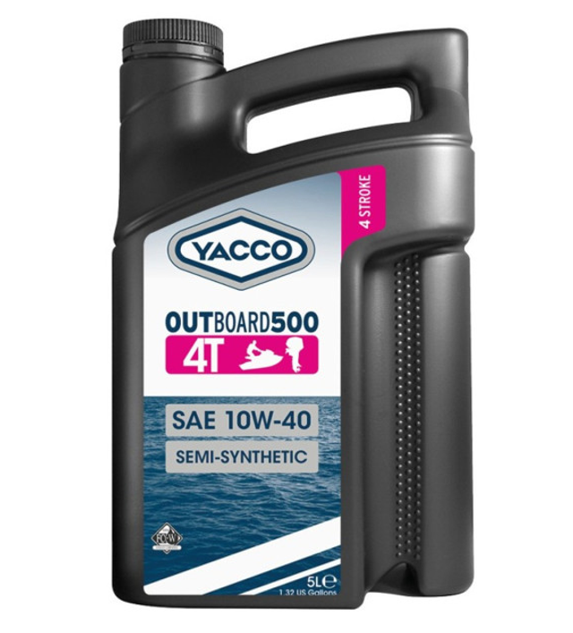 Huile Yacco outboard 500 4T 10W-40 semi-synthetic 