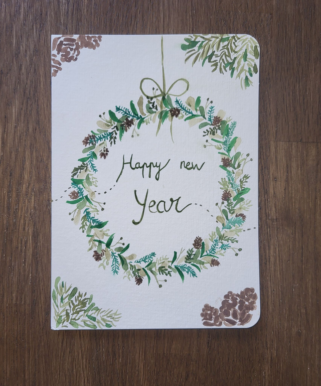 Carte de voeux happy new year 